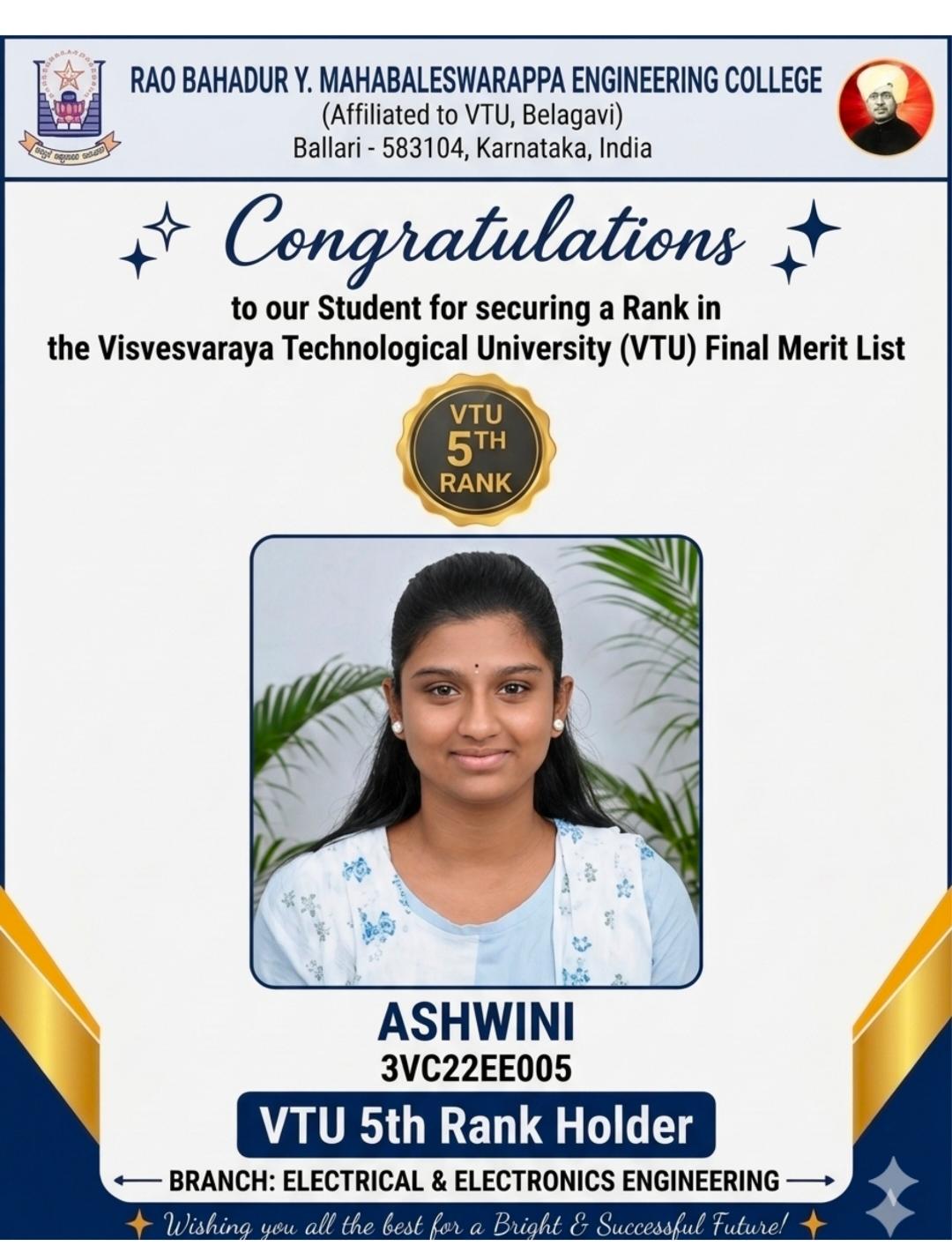 VTU Rank Holders